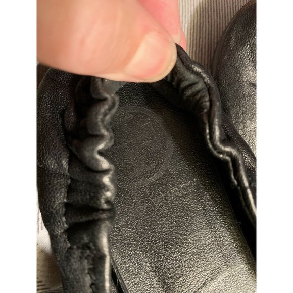 Tory Burch Minnie Travel Ballet Flats size 7 Logo designer leather slip on shoe - Picture 3 of 10